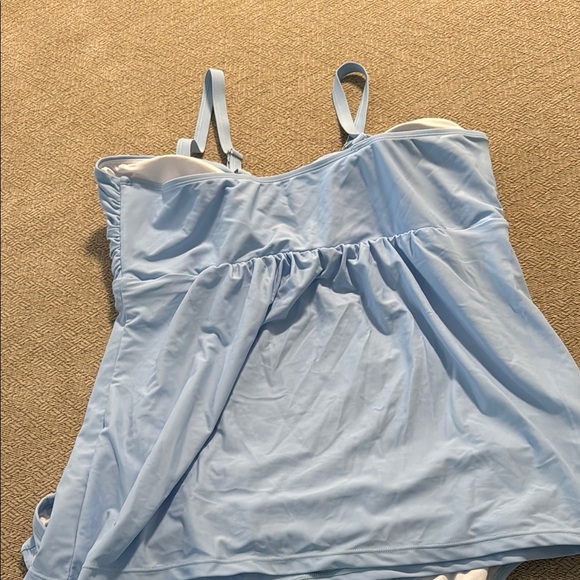 NWOT Light Blue Tankini Swimsuit Size 2XL - Picture 4 of 10